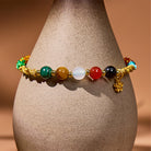 FuAttract Five‑Element Harmony Bead Tibetan Red String Bracelet - image 4