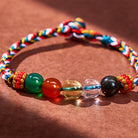 FuAttract Tibetan Five‑Element Beads Energy Knot Bracelet - image 3