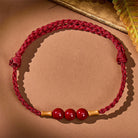 FuAttract Peace & Protection Cinnabar Red String Bracelet - Wine Red - image 0