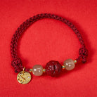 FuAttract Wealth Protection Cinnabar Pixiu & Hetian Jade Red String Chinese Zodiac Bracelet - Snake(Wrist Circumference 14-19cm) - image 27