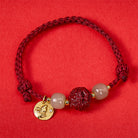 FuAttract Wealth Protection Cinnabar Pixiu & Hetian Jade Red String Chinese Zodiac Bracelet - Rabbit(Wrist Circumference 14-19cm) - image 25