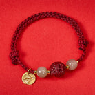 FuAttract Wealth Protection Cinnabar Pixiu & Hetian Jade Red String Chinese Zodiac Bracelet - Ox(Wrist Circumference 14-19cm) - image 23