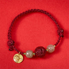 FuAttract Wealth Protection Cinnabar Pixiu & Hetian Jade Red String Chinese Zodiac Bracelet - Dog(Wrist Circumference 14-19cm) - image 33
