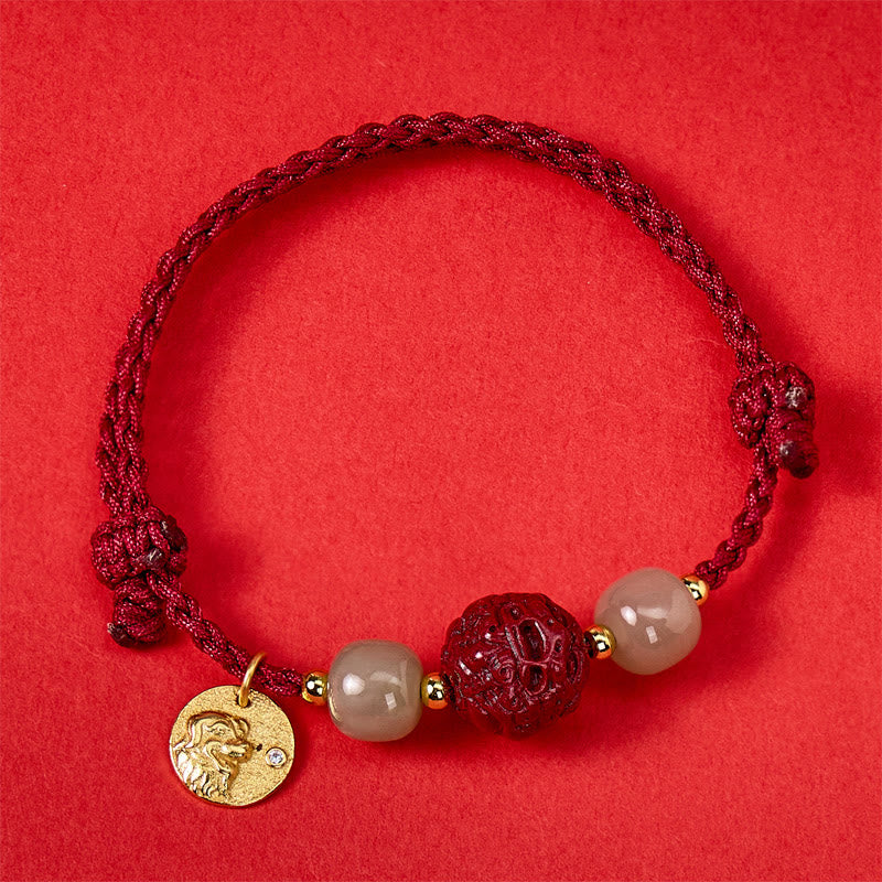FuAttract Wealth Protection Cinnabar Pixiu & Hetian Jade Red String Chinese Zodiac Bracelet - Dog(Wrist Circumference 14-19cm) - image 33
