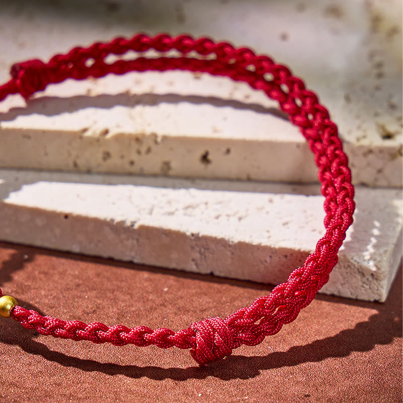 FuAttract Serene Aquamarine Ping An Buckle Red String Bracelet - image 5