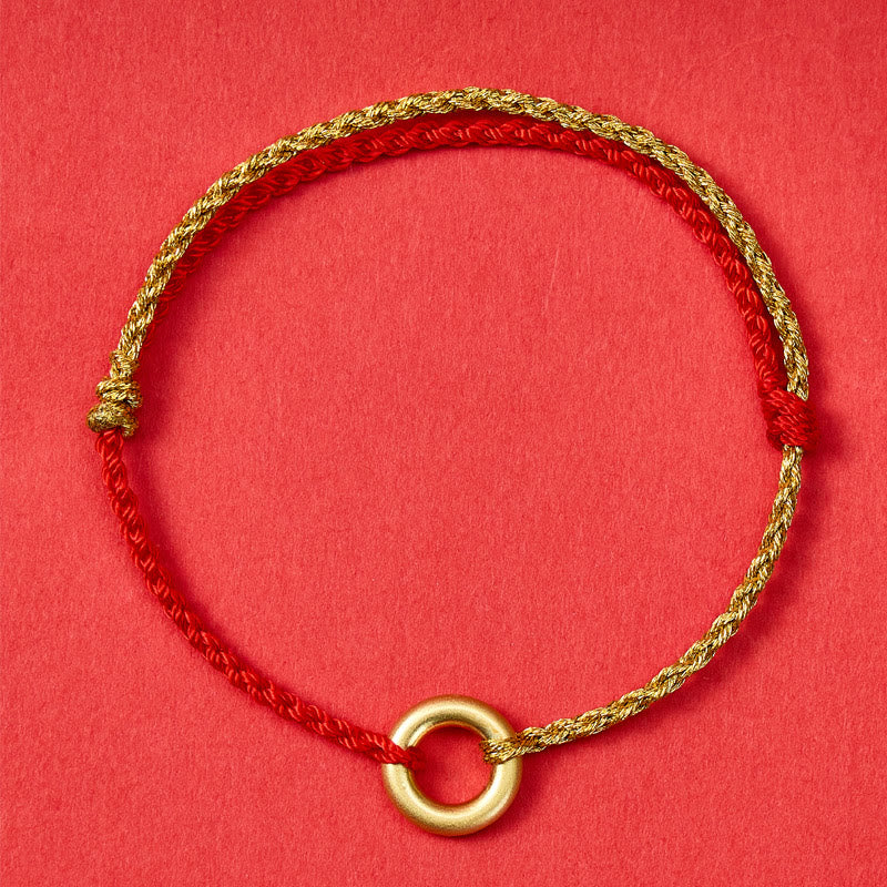 FuAttract Prosperity & Protection Red String Ping An Buckle Bracelet - image 1