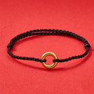 FuAttract Prosperity & Protection Red String Ping An Buckle Bracelet - Black - image 13