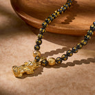 FuAttract Feng Shui Black Obsidian Pixiu Wealth Protection Mantra Necklace - image 3