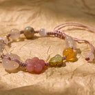 FuAttract Abundance Energy Healing Bracelet – Clear Quartz Pixiu + Cat's Eye & Agate Gems - image 2