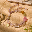 FuAttract Abundance Energy Healing Bracelet – Clear Quartz Pixiu + Cat's Eye & Agate Gems - Clear Quartz Pixiu - image 0