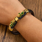 FuAttract Success & Protection Double Pixiu on Black Leather Bracelet - image 20