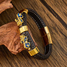 FuAttract Success & Protection Double Pixiu on Black Leather Bracelet - image 11