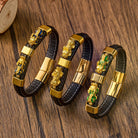 FREE Today: Success & Protection Double Pixiu on Black Leather Bracelet - image 5