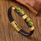 FuAttract Success & Protection Double Pixiu on Black Leather Bracelet - image 17