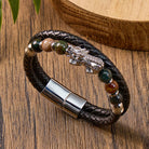FuAttract Protection & Prosperity Bracelet – Pixiu with Agate Beads on Braided Leather - image 11
