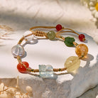 FuAttract Multi-Gemstone Pixiu Bracelet – Clear Quartz, Pearl, Jade & Citrine for Luck - Aquamarine Pixiu - image 0