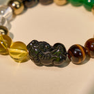 FuAttract Wealth & Protection Pixiu Bracelet – Obsidian, Tiger Eye & Pyrite Energy Stones - image 5
