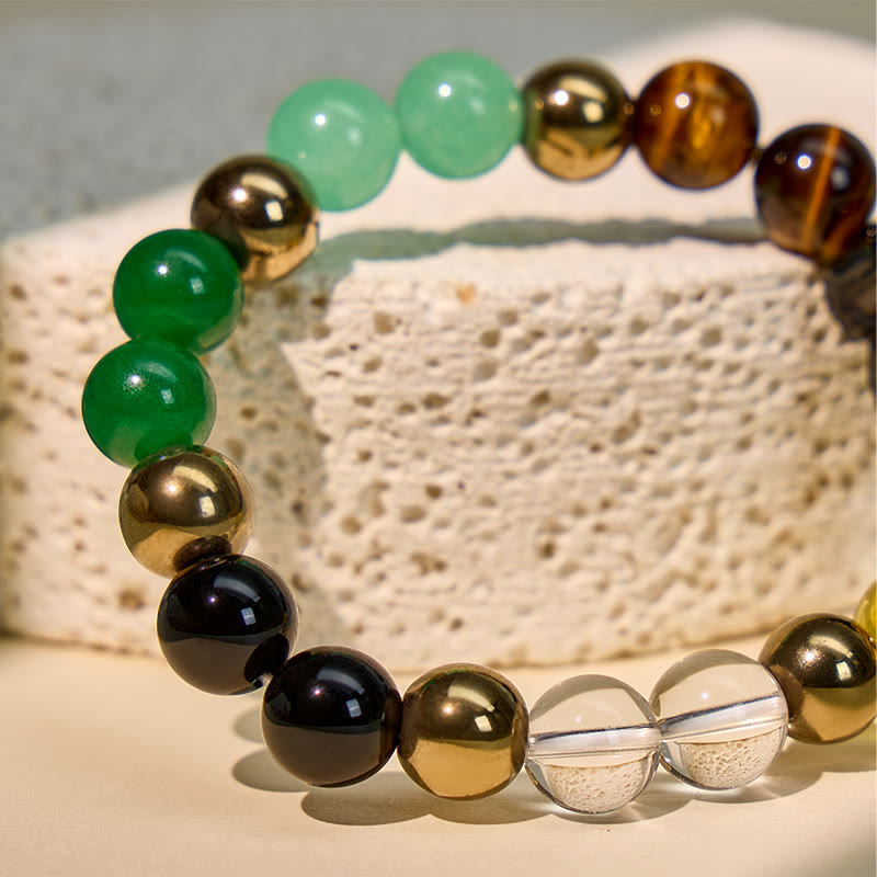 FuAttract Wealth & Protection Pixiu Bracelet – Obsidian, Tiger Eye & Pyrite Energy Stones - image 6