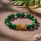 FuAttract Luck & Success Green Tiger Eye Pixiu Money Ball Bracelet - image 4
