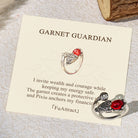 FuAttract Wealth & Protection Garnet Pixiu Ring – Prosperity Energy Talisman - Garnet - image 0