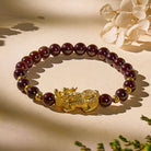 FuAttract Prosperity & Protection Feng Shui Garnet Pixiu Bracelet - Garnet - image 0