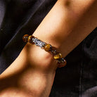 FuAttract Wealth Success Tiger's Eye & Ice Obsidian Silver Pixiu Bracelet - image 3