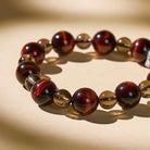 FuAttract Wealth Success Tiger's Eye & Ice Obsidian Silver Pixiu Bracelet - image 10