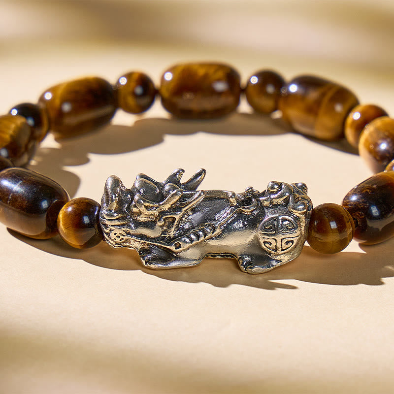 FuAttract Feng Shui Tiger's Eye Pixiu Bracelet for Wealth, Luck & Empowered Energy - image 5