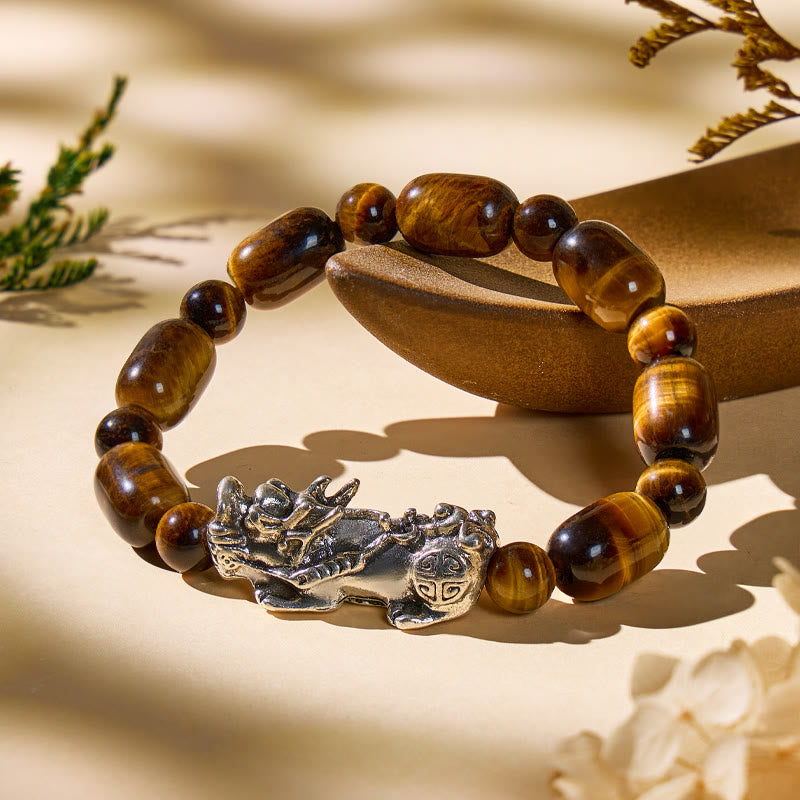 FuAttract Feng Shui Tiger's Eye Pixiu Bracelet for Wealth, Luck & Empowered Energy - image 1