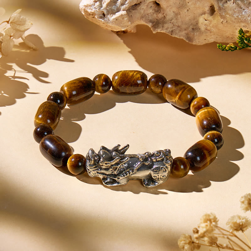 FuAttract Feng Shui Tiger's Eye Pixiu Bracelet for Wealth, Luck & Empowered Energy - image 2