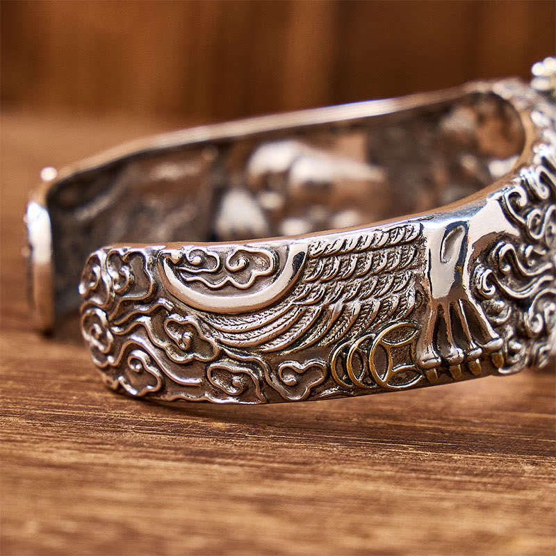 FuAttract Feng Shui Good Fortune Vintage Pixiu Wide Cuff Bracelet - image 7