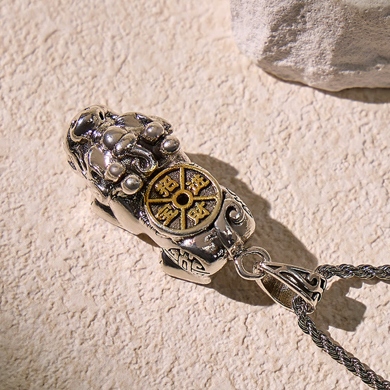 FuAttract Fortune-Attracting Pixiu Amulet – Handcrafted Metal Protection Necklace - image 4