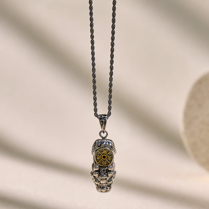 FuAttract Fortune-Attracting Pixiu Amulet – Handcrafted Metal Protection Necklace - image 2