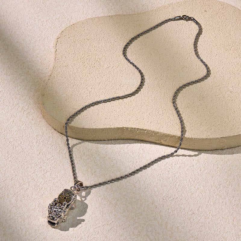 FuAttract Fortune-Attracting Pixiu Amulet – Handcrafted Metal Protection Necklace - image 7