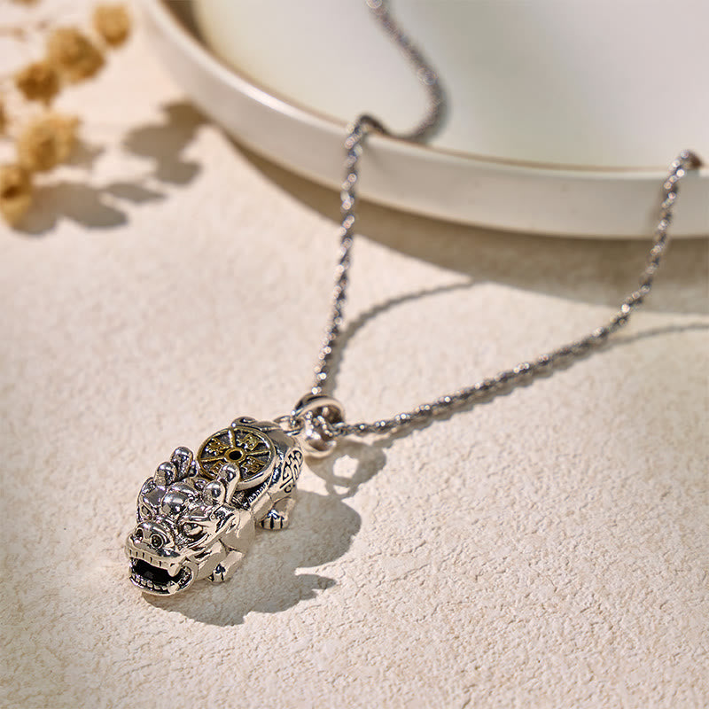 FuAttract Fortune-Attracting Pixiu Amulet – Handcrafted Metal Protection Necklace - image 6