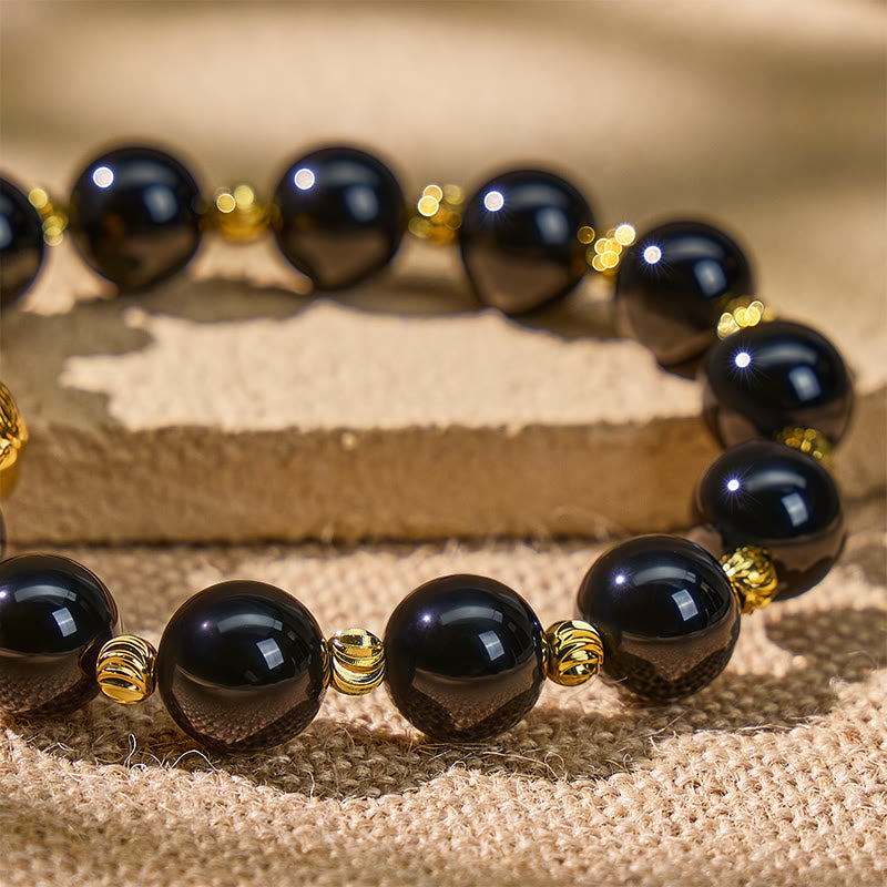 FuAttract Grounding Feng Shui Black Agate Pixiu Wealth Bracelet - image 6