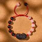 FuAttract Prosperity & Harmony Couple Bracelets – Obsidian + Jade Pixiu Charm - image 4