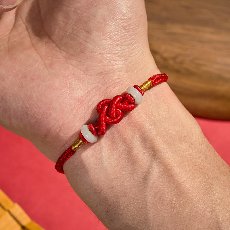 FuAttract Red String Jade Protection Bracelet – Lucky Knot for Fortune & Harmony - image 3