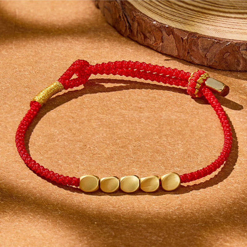 FuAttract Handmade Tibetan Five Copper Beads String Bracelet - String - image 0