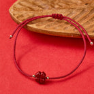 FuAttract Manifest Luck Cinnabar Four-Leaf Clover Red String Bracelet - image 3