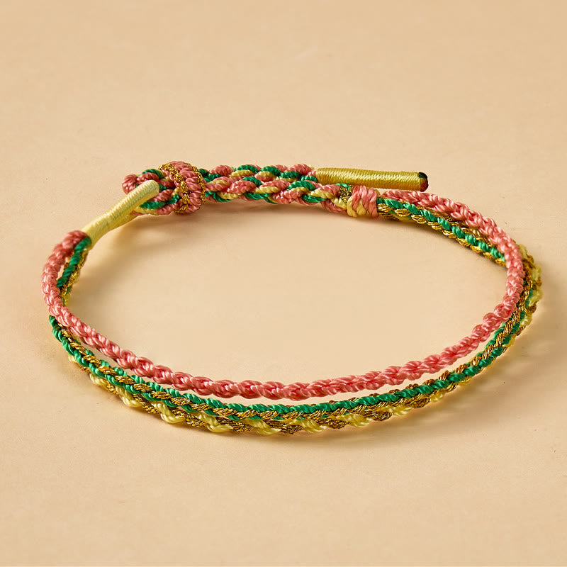 FuAttract Good Fortune Handmade Braided Cord Bracelet - Bloom - image 7