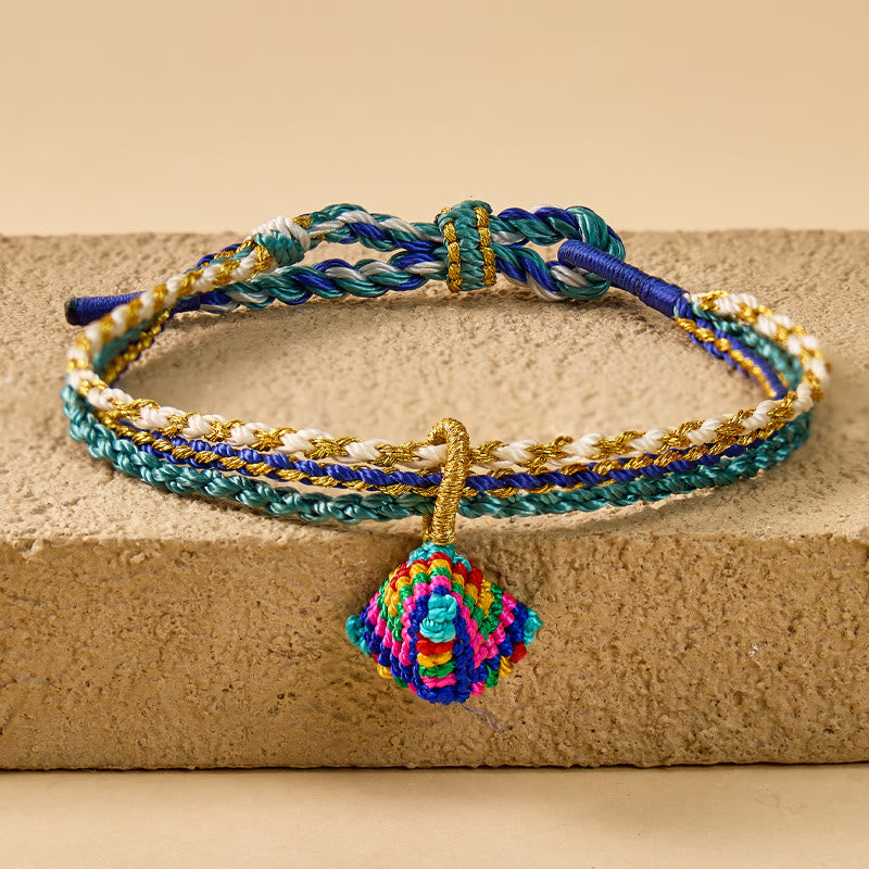 FuAttract Multicolor Braided Friendship Bracelet – Handwoven Lucky Charm String - Midnight - image 13
