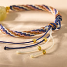 FuAttract Guardian Protection - Hetian Jade Pixiu & Blessing Charm Tibetan Cord String Bracelet - image 4