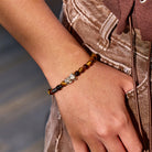FuAttract Silver Pixiu Protection Bracelet - Tiger' s Eye & Matte Onyx - image 5