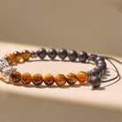 FuAttract Silver Pixiu Protection Bracelet - Tiger' s Eye & Matte Onyx - image 4