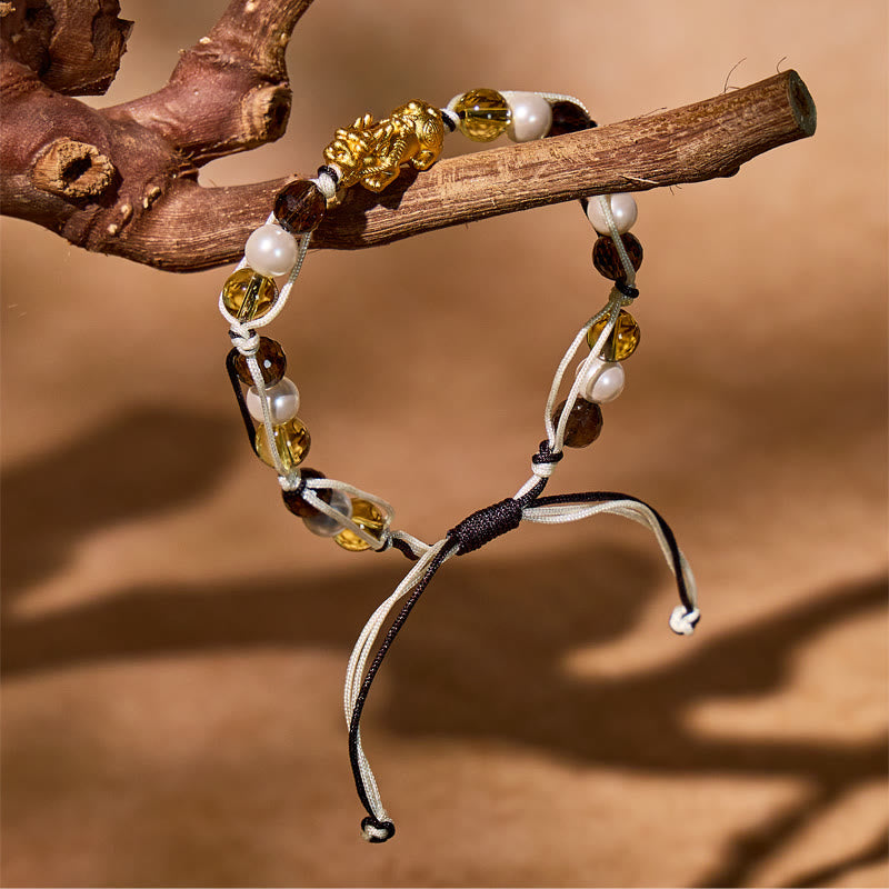 FuAttract Silver Pixiu Guardian Bracelet – Multi‑Gem Protection - image 3