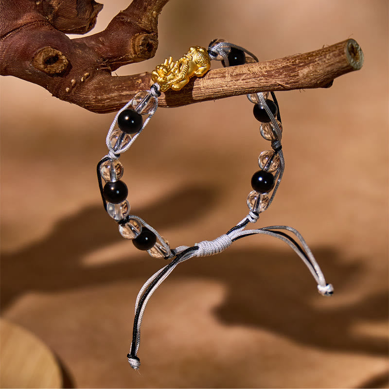 FuAttract Silver Pixiu Guardian Bracelet – Multi‑Gem Protection - image 16