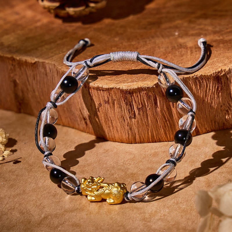 FuAttract Silver Pixiu Guardian Bracelet – Multi‑Gem Protection - image 15