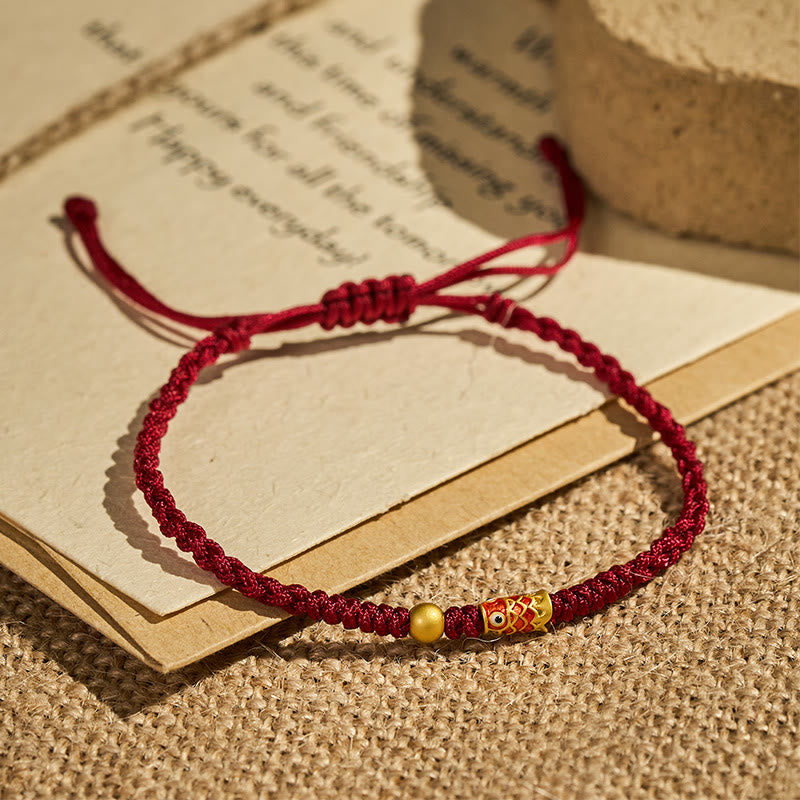 FuAttract Good Luck Koi Fish Charm Red String Prosperity Bracelet - image 1