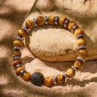FuAttract Courageous Soul - Wealth Attraction Tiger's Eye Golden Obsidian Pixiu Bracelet - image 1